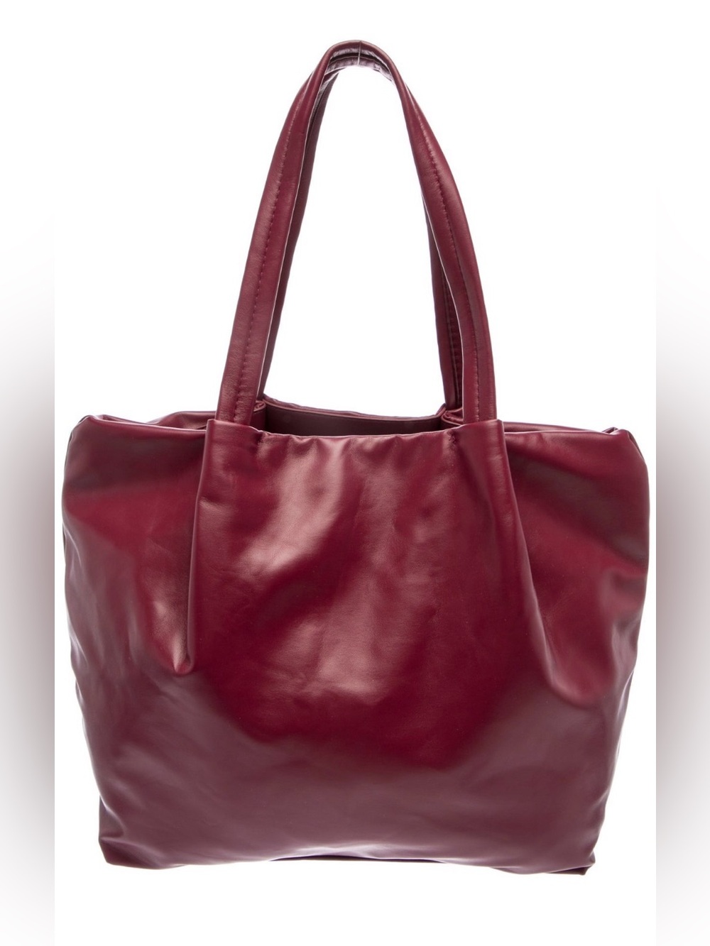 Neiman Marcus Burgundy Tote - Picture 2 of 3